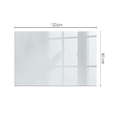 Glass fire hearth rectangular Color Light grey