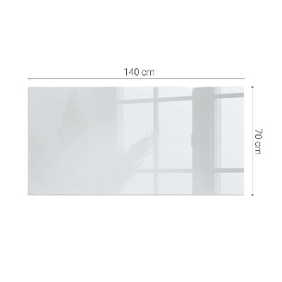 Glass fire hearth rectangular Color Light grey