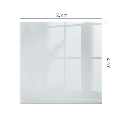 Glass fire hearth rectangular Color Light grey