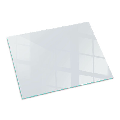 Glass fire hearth rectangular Color Light grey