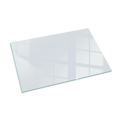 Glass fire hearth rectangular Color Light grey