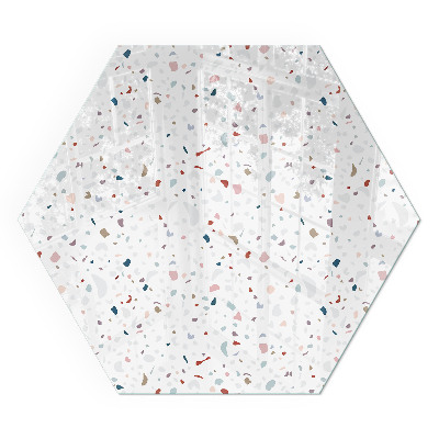 Sechseckige corner glass hearth Micro shapes in subtle harmony