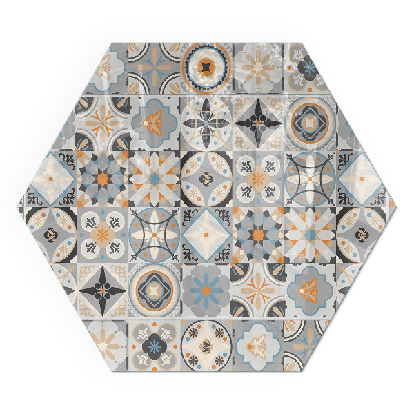 Sechseckige glass hearth pad Mosaic tile patterns