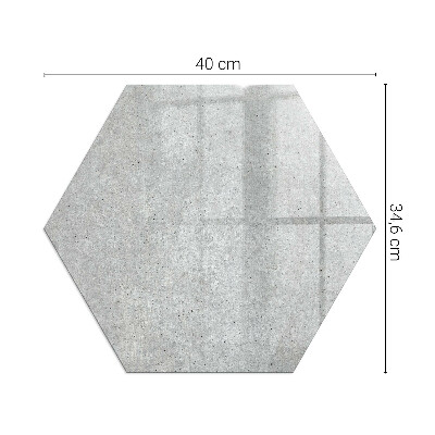 Sechseckige corner glass hearth Natural concrete texture