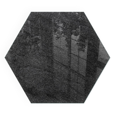 Sechseckige glass hearth pad Stone pavement pattern