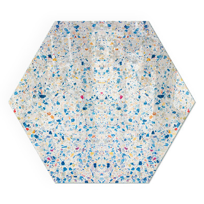 Sechseckige glass fire hearth Modern design with structure