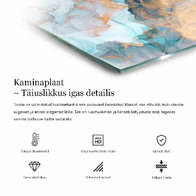 Sechseckige glass hearth pad Polygonal structure in a mesh