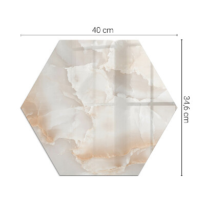 Sechseckige glass hearth pad Natural stone pattern