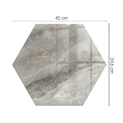 Sechseckige glass hearth pad The aesthetics of natural stone