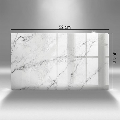 Glass candle plate decorative Elegant marble texture
