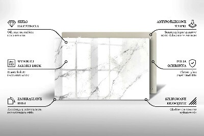 Glass candle plate decorative Elegant marble texture