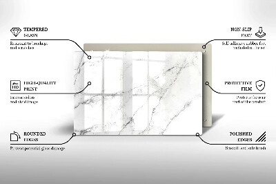 Glass candle plate decorative Elegant marble texture