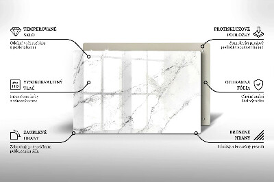 Glass candle plate decorative Elegant marble texture