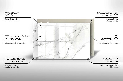 Glass candle plate decorative Elegant marble texture