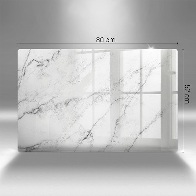 Glass candle plate decorative Elegant marble texture