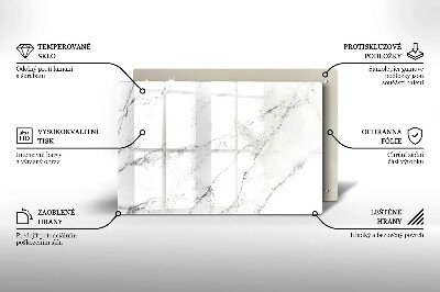 Glass candle plate decorative Elegant marble texture