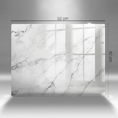 Glass candle plate decorative Elegant marble texture