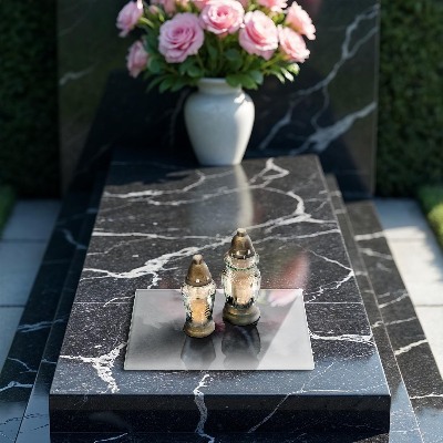 Grave candle coaster decorative Concrete background texture