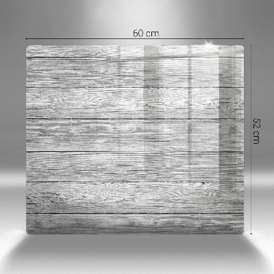 Glass candle plate decorative Old wood planks