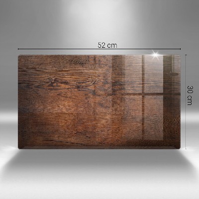 Grave candle coaster decorative Dark wood plank