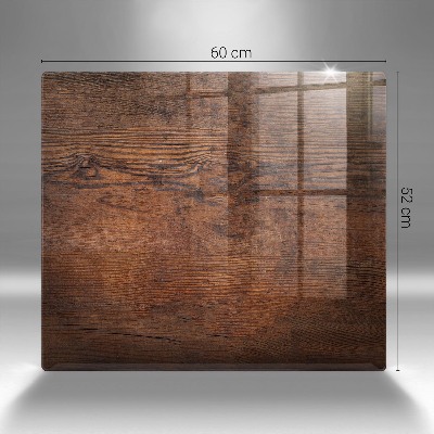 Grave candle coaster decorative Dark wood plank