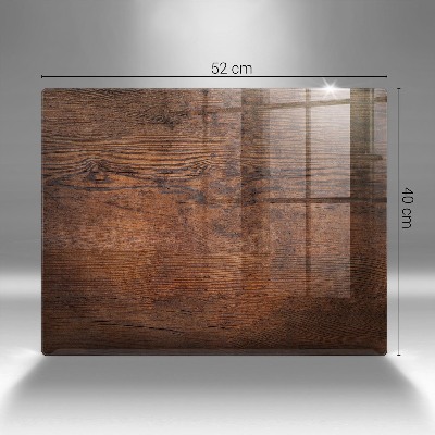 Grave candle coaster decorative Dark wood plank