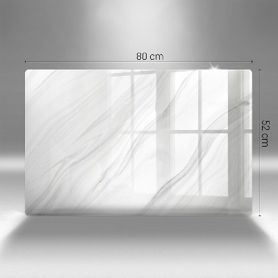 Glass candle plate decorative Delicate marble