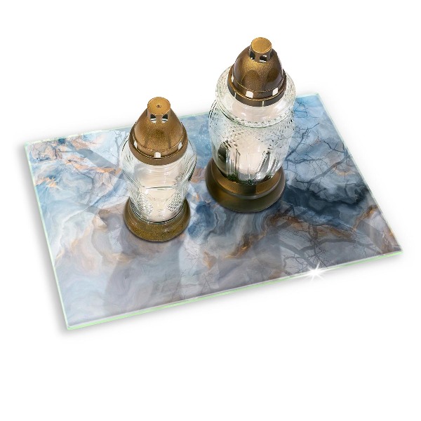 Grave candle coaster decorative Marble texture