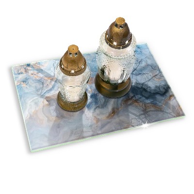 Grave candle coaster decorative Marble texture