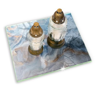 Grave candle coaster decorative Marble texture
