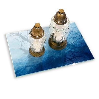 Glass candle plate decorative Abstract background