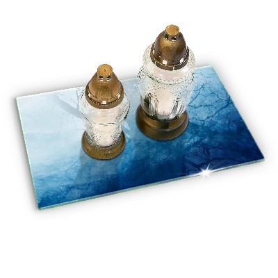 Glass candle plate decorative Abstract background