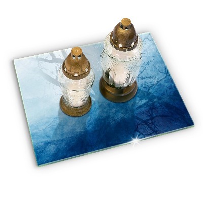 Glass candle plate decorative Abstract background