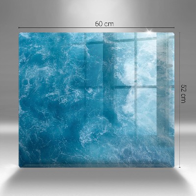 Grave candle coaster decorative Blue water