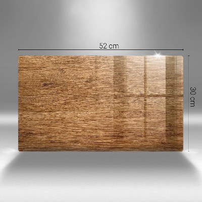 Glass candle plate decorative Wood plank texture