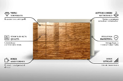Glass candle plate decorative Wood plank texture