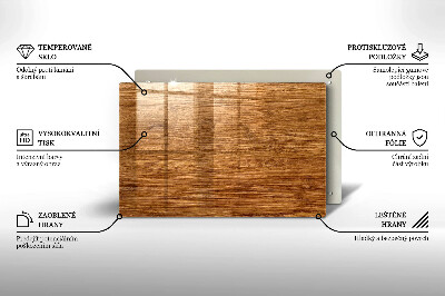 Glass candle plate decorative Wood plank texture