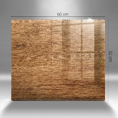 Glass candle plate decorative Wood plank texture
