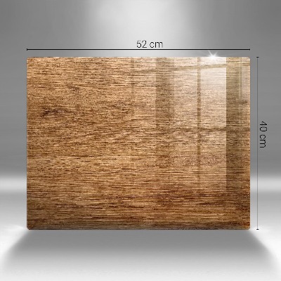 Glass candle plate decorative Wood plank texture