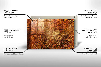 Grave candle coaster decorative Wood tree rings