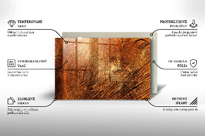 Grave candle coaster decorative Wood tree rings
