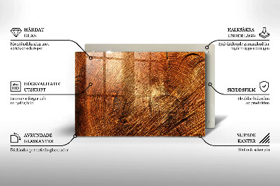 Grave candle coaster decorative Wood tree rings