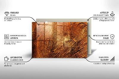 Grave candle coaster decorative Wood tree rings