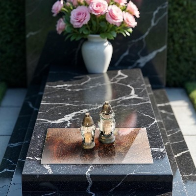 Grave candle coaster decorative Wood tree rings