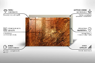 Grave candle coaster decorative Wood tree rings