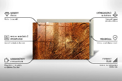 Grave candle coaster decorative Wood tree rings