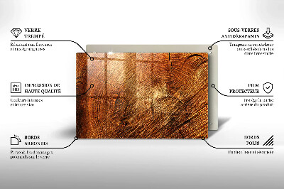 Grave candle coaster decorative Wood tree rings