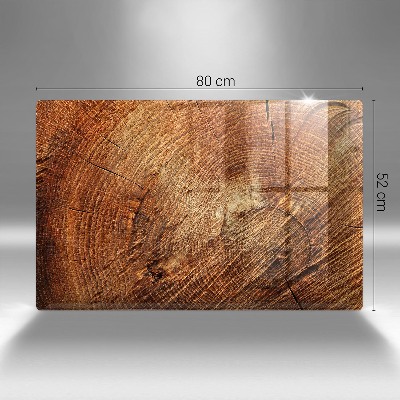 Grave candle coaster decorative Wood tree rings