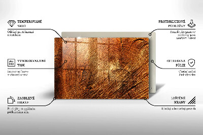 Grave candle coaster decorative Wood tree rings