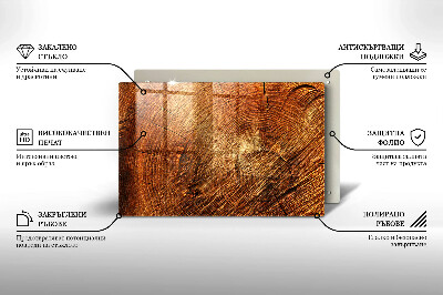 Grave candle coaster decorative Wood tree rings